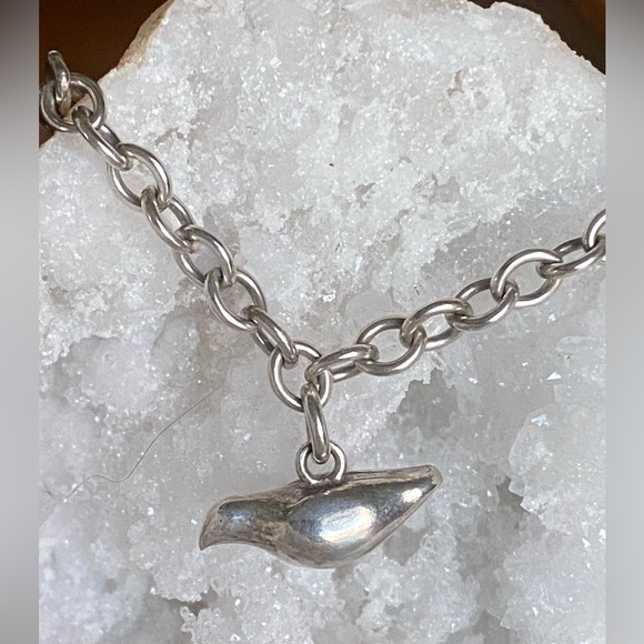 Sterling Bird Charm Bracelet - Picture 1 of 7